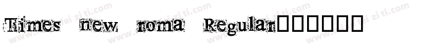 Times new roma Regular字体转换